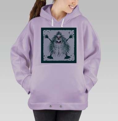 зеленый монстр, Hoodie Oversize Fiolet