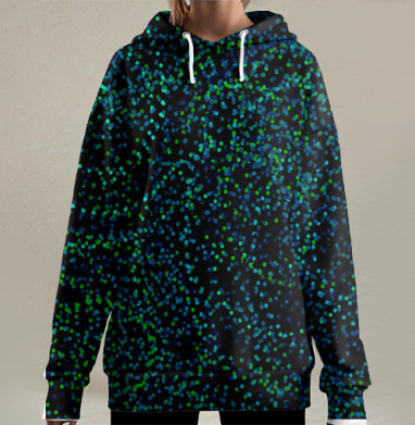 Вихрь., Hoodie Long Oversize 3D