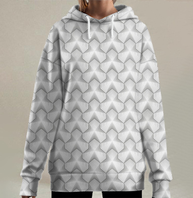 Геометрия углов., Hoodie Long Oversize 3D