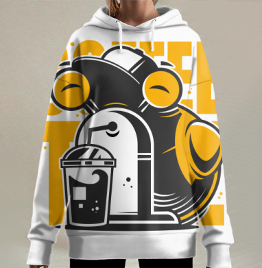 Улитка арт, Hoodie Long Oversize 3D