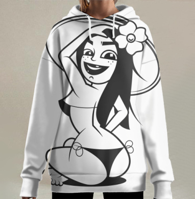 Арт лого, Hoodie Long Oversize 3D